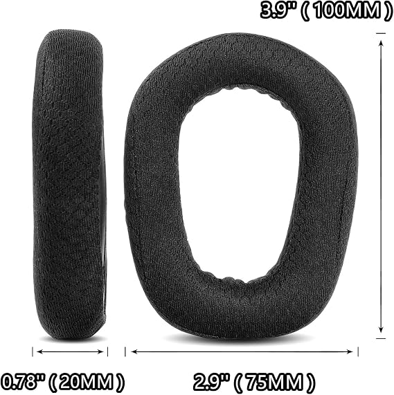 Breathable and Durable Replacement Earpads Pillow Logitech G435 G 435 Bluetooth Wireless Gaming Headset Ear Pads Pillow Sponge PadMesh Compatible with Fabric and Memory Foam