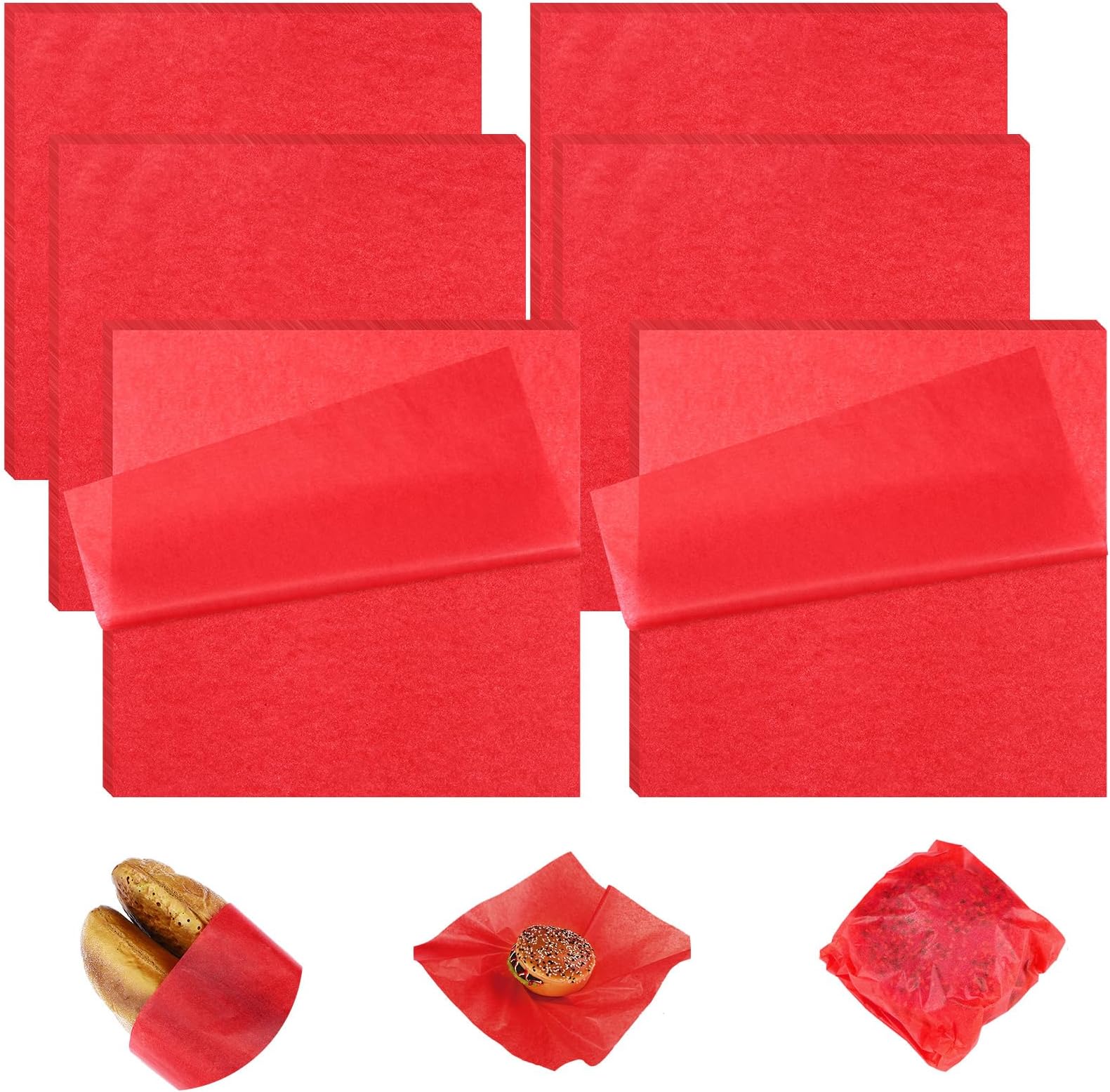 Amazon.com: Estune 240 Sheets 12 x 12 Inch Deli Paper Sheets Sandwich ...