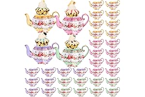 36 Teapot Cupcake Stand, Tea Party Decorations, Vintage Floral Cup Cake Stand