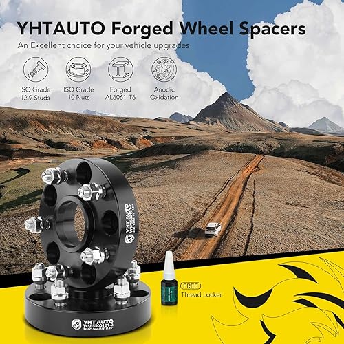 Miniatura 3 de YHTAUTO Espaciadores de rueda de 5 x 5 de 1.25 pulgadas compatibles con Jeep Grand Cherokee Wrangler Commander 1999-2018 separadores de neumáticos