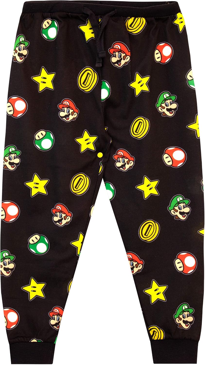 Super Mario Pajamas | Luigi Pajama Set | Gaming Long Sleeve Boys Pajamas | Boys PJs Multicolored 10
