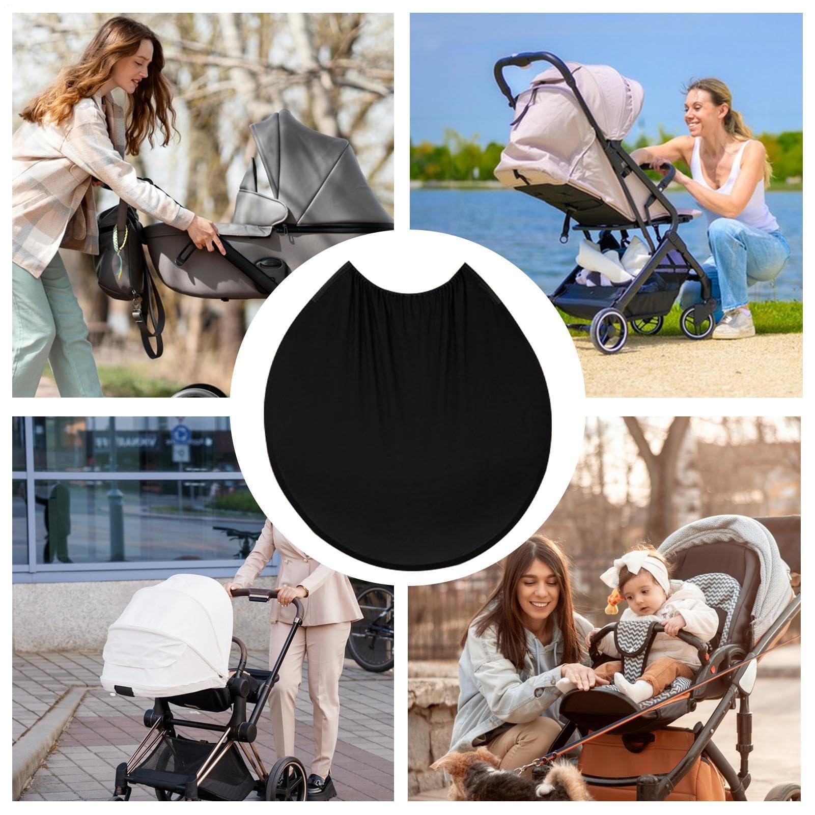 Extensor de sombra para cochecito, toldo ajustable con protección UV, sombrilla de viaje plegable para cochecito de bebé, asientos de coche, cochecito y cochecito