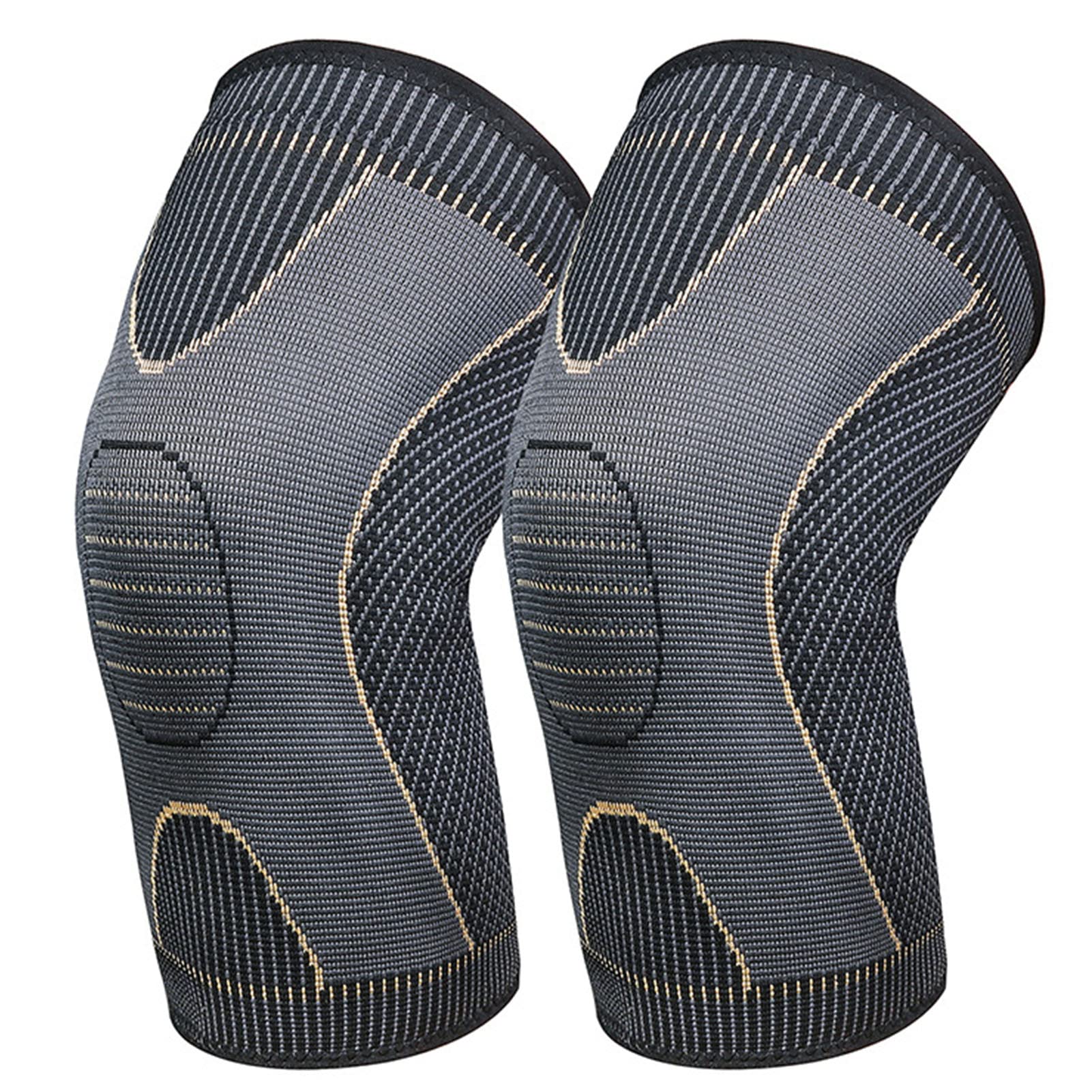 Sports Knee Pads2 pairs Knee Braces for Knee Pain, Knee Compression Sleeve for Men and Women, Knee Support for Meniscus Tear, Running, Weightlifting