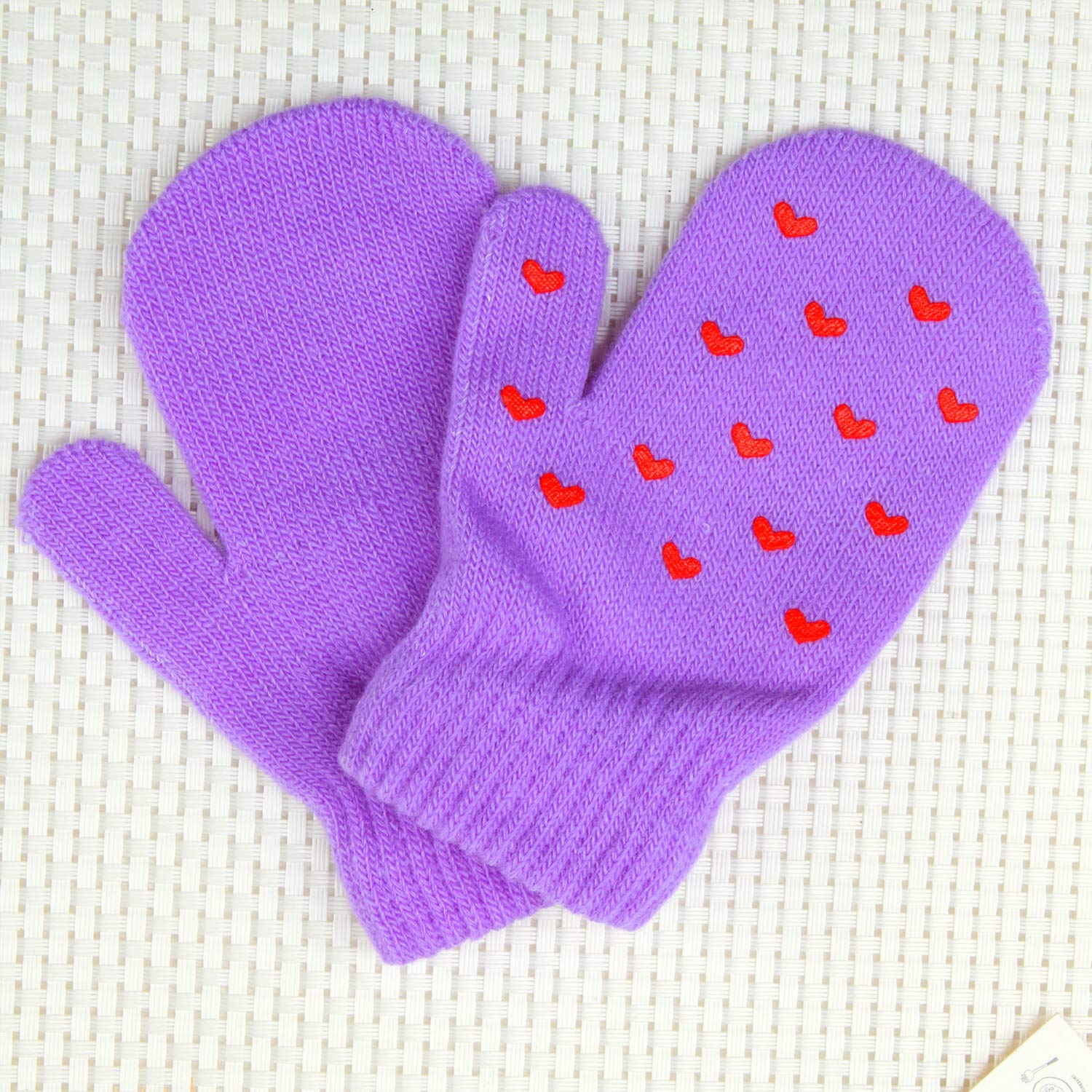 Buy Cooraby 2 Pairs Kid's Thick Magic Gloves Toddler Winter Stretchy 500x660 6