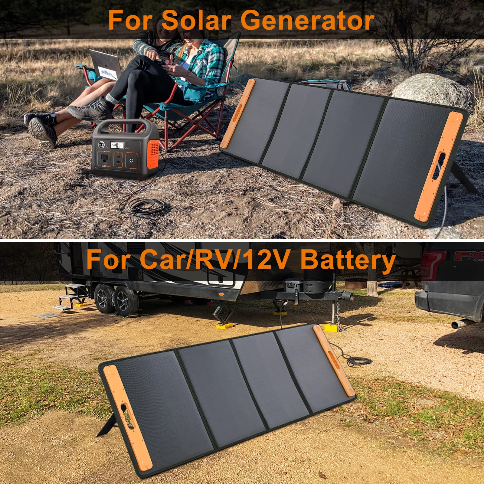 Buy Allto Solar 120 Watt 18V Foldable Solar Panel Kits + 3 Charging