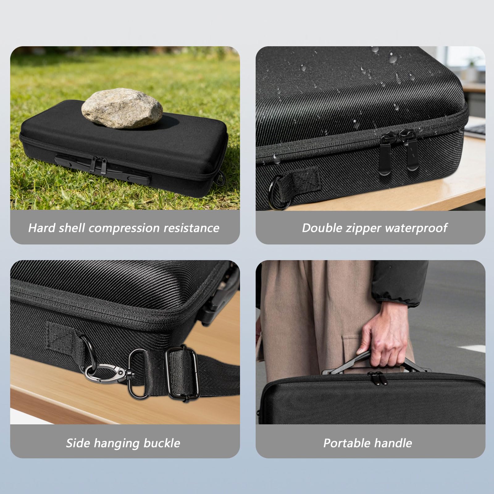 Eva - Funda organizadora para teléfono móvil con 20 compartimentos individuales, perfecta para creadores de contenido de redes sociales y almacenamiento de dispositivos, impermeable