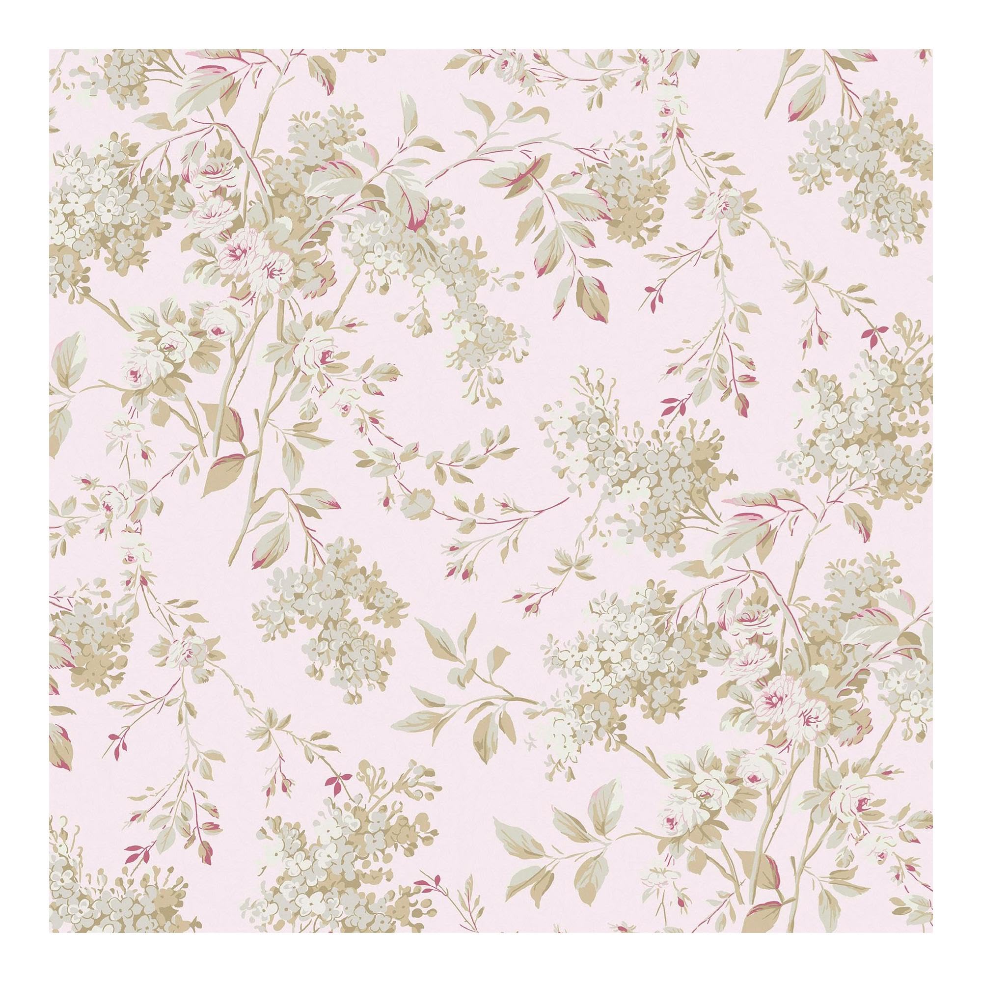 Shabby Chic by Rachel Ashwell Chelsea Pink Floral Wallpaper
