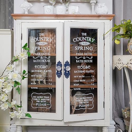 Miniatura 4 de SOFFEE DESIGN 2 tiradores vintage para cajones de armario, manijas de armario desgastadas con perilla de resina transparente, pomos de puerta