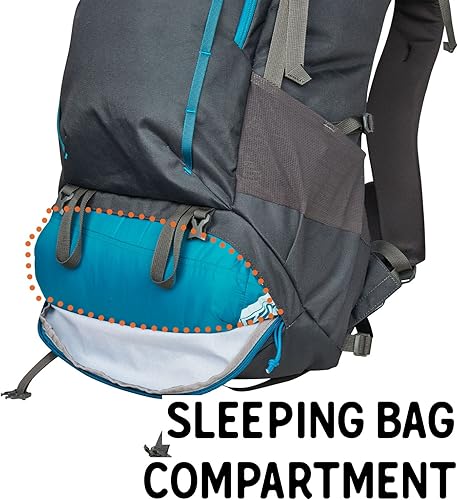 Miniatura 8 de Kelty Asher Pack, capacidad de 35-85 litros, senderismo, mochilero, paquete de viaje, compatible con hidratación, modelo 2022, Musgo de