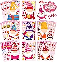 Vista 9 de 24 hojas de calcomanías del Día de San Patricio Combina y crea una cara Calcomanías de animales Suministros de recuerdos de fiesta del Día de San