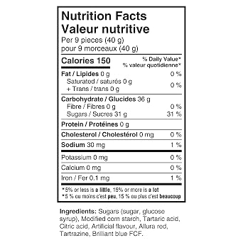 Sour Patch Kids Chry Blasters 308G | Bulk Candy, Gummy Candy, Sharing Sized, Prepared in Canada