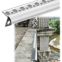 LZMZMQ Heavy Duty Roof Drip Edge Trim, 1 2 3 4 5 6 7 8 9 10 M Rain Drip Guard Above Door, Wall Cap Cover Trim to Stop The Rain from Entering30mm1.2in,7M23FT