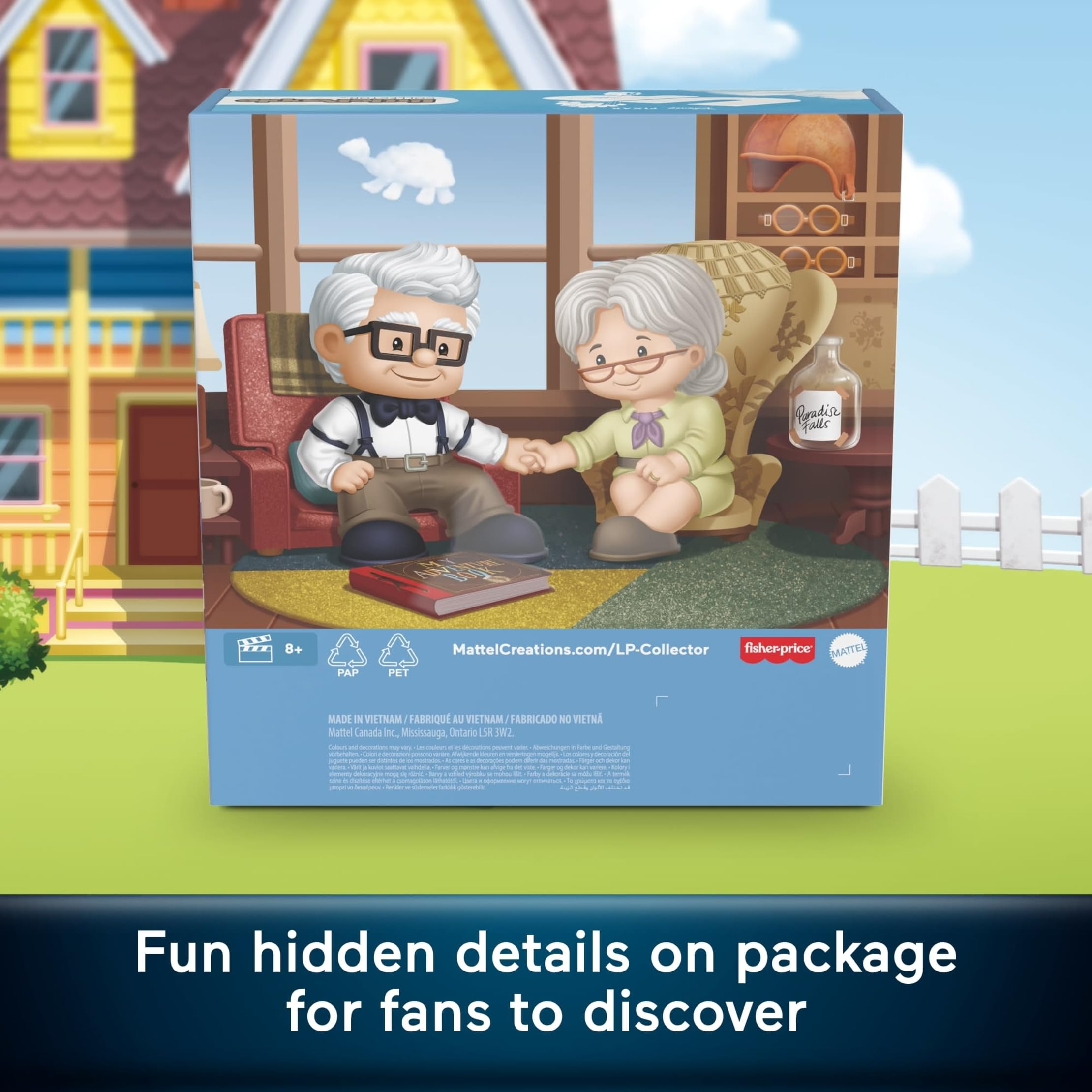Fisher-Price Little People Collector Disney Pixar UP Special Edition Set para fanáticos de la película, 2 figuras de personajes en un paquete de exhibición (exclusivo de Amazon)