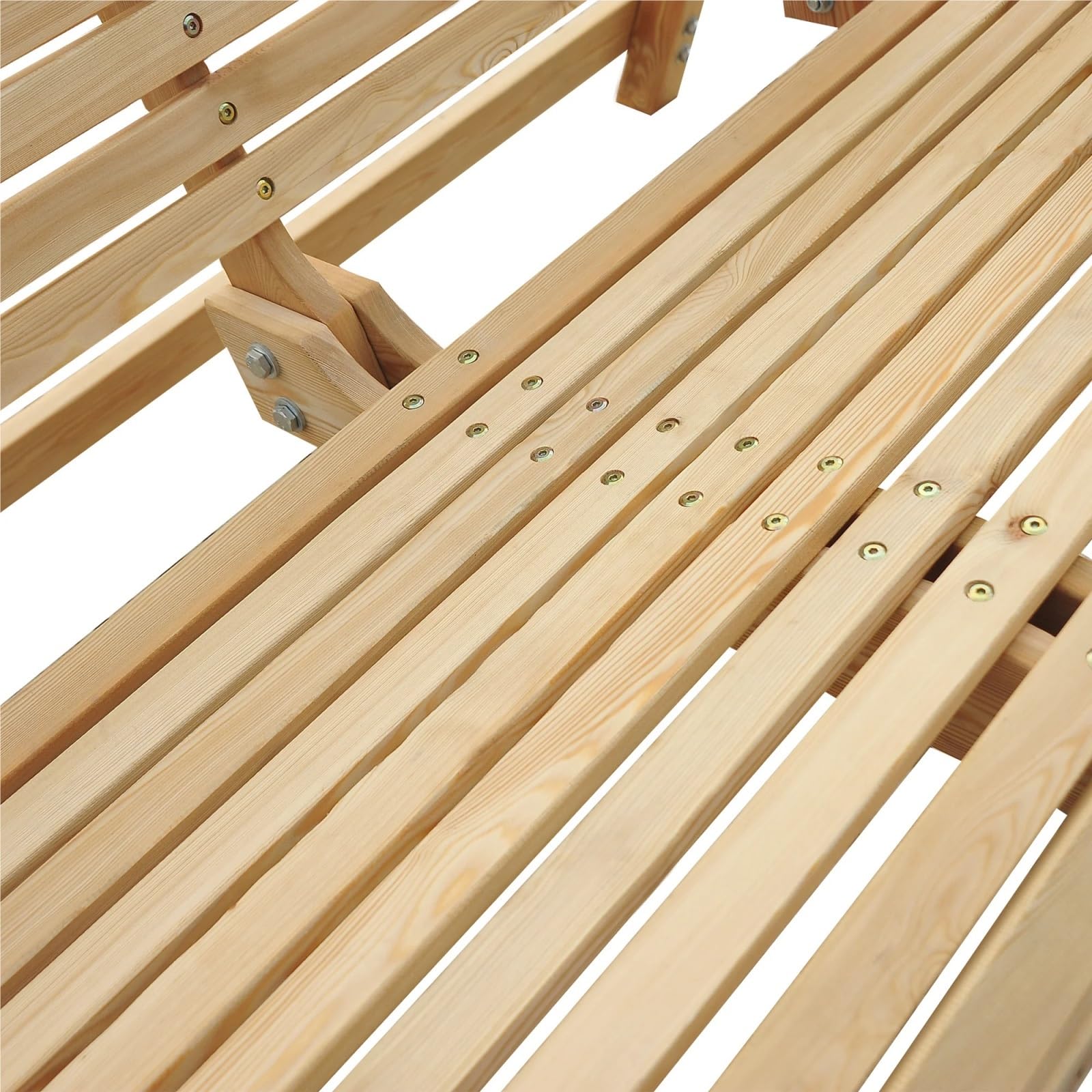 Altalena Legno Sedile da giardino a 2 posti, panca altalena in legno con portabicchieri for portico esterno, naturale