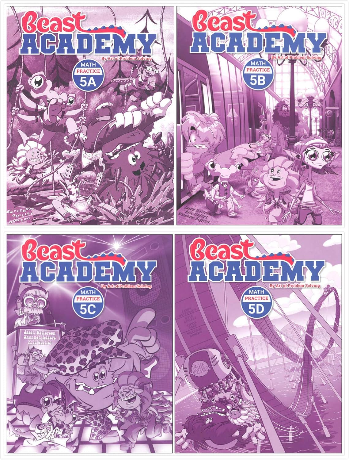 NEW - Art of Problem Solving: Beast Academy Grade 5 Practice Workbook ...