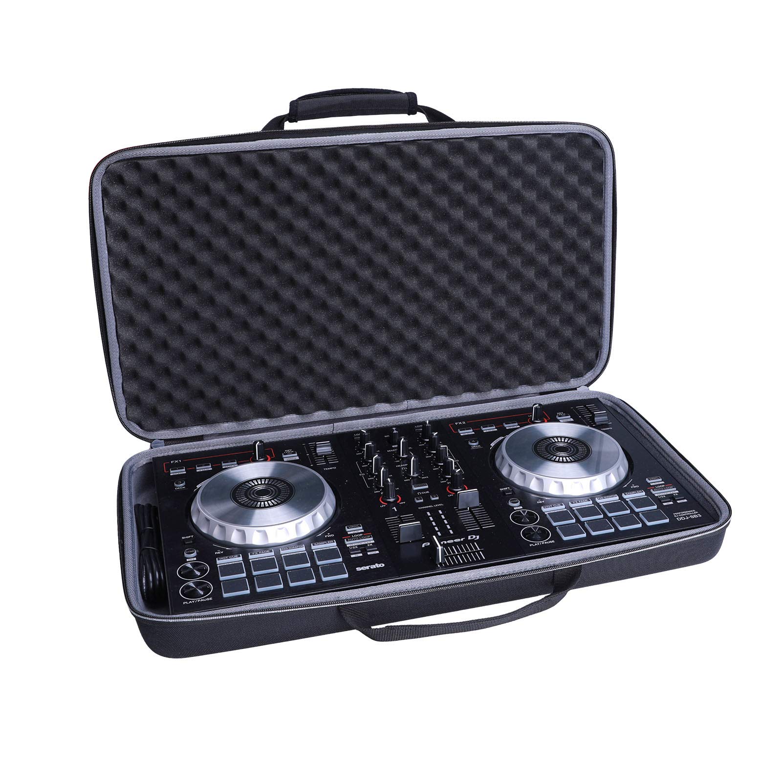 XANAD Estuche de Viaje rígido para Pioneer DDJ-400 / DDJ-SB2 / DDJ-SB3 / DDJ XP2 Smart DJ Controller - Funda Protectora (54 x 29 x 7.5 cm)