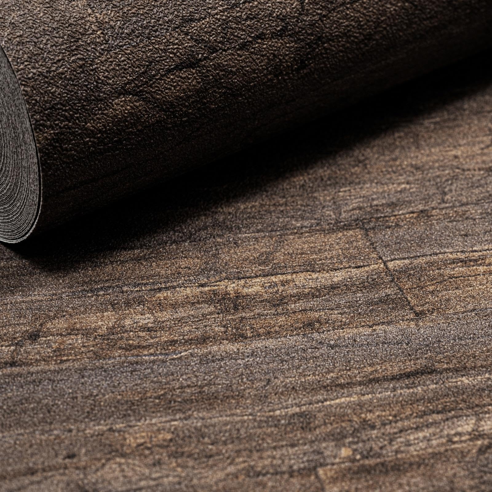 Sophie Laurence Brown Wood Effect Wallpaper – Textured Thick Non-Woven Vinyl, Paste The Wall Feature Wall Covering For Living Room, Bedroom, Hallway & Kitchen, 10M X 0.53M