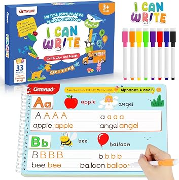 URMYWO Preschool Learning Activities, Kindergarten Workbook Ages 3-6