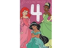 Delightful Princess Birthday Card for a Special 4-Year-Old Daughter