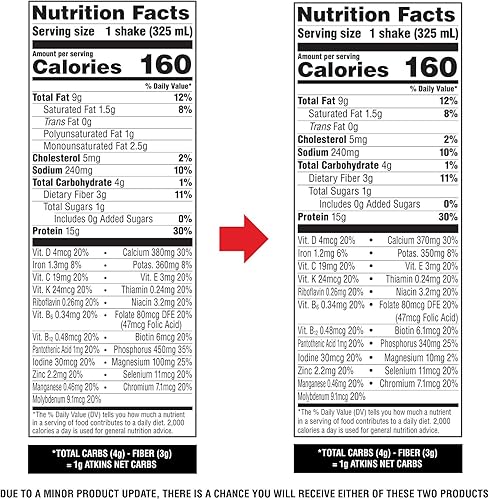 Miniatura 7 de Atkins Batido cremoso de vainilla alto en proteínas, 15g de proteína, bajo índice glucémico, bajo en carbohidratos y bajo en azúcar, apto para keto,