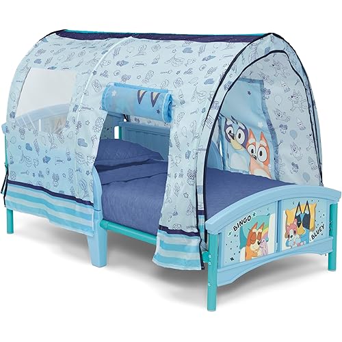 Delta Children – Bluey Plastic Toddler Bed with Tent