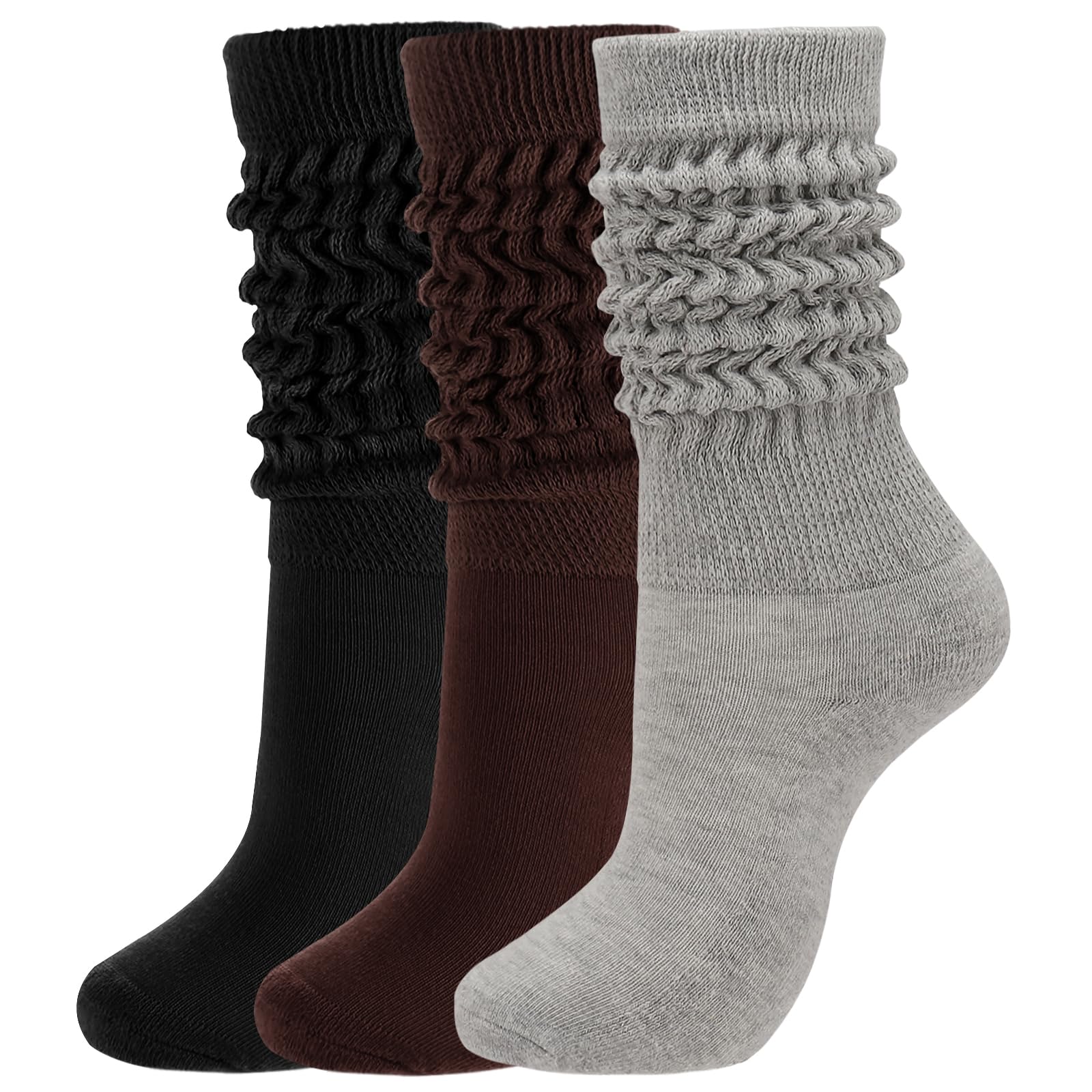 Forwe 3 Pairs Slouch Socks for Women