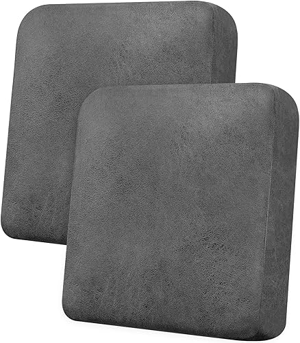 Vista 121 de Fundas de cojín para sofá, con aspecto de cuero, 3 piezas, juegos de fundas elásticas para asientos de sofá para sala de estar, fundas de cojín