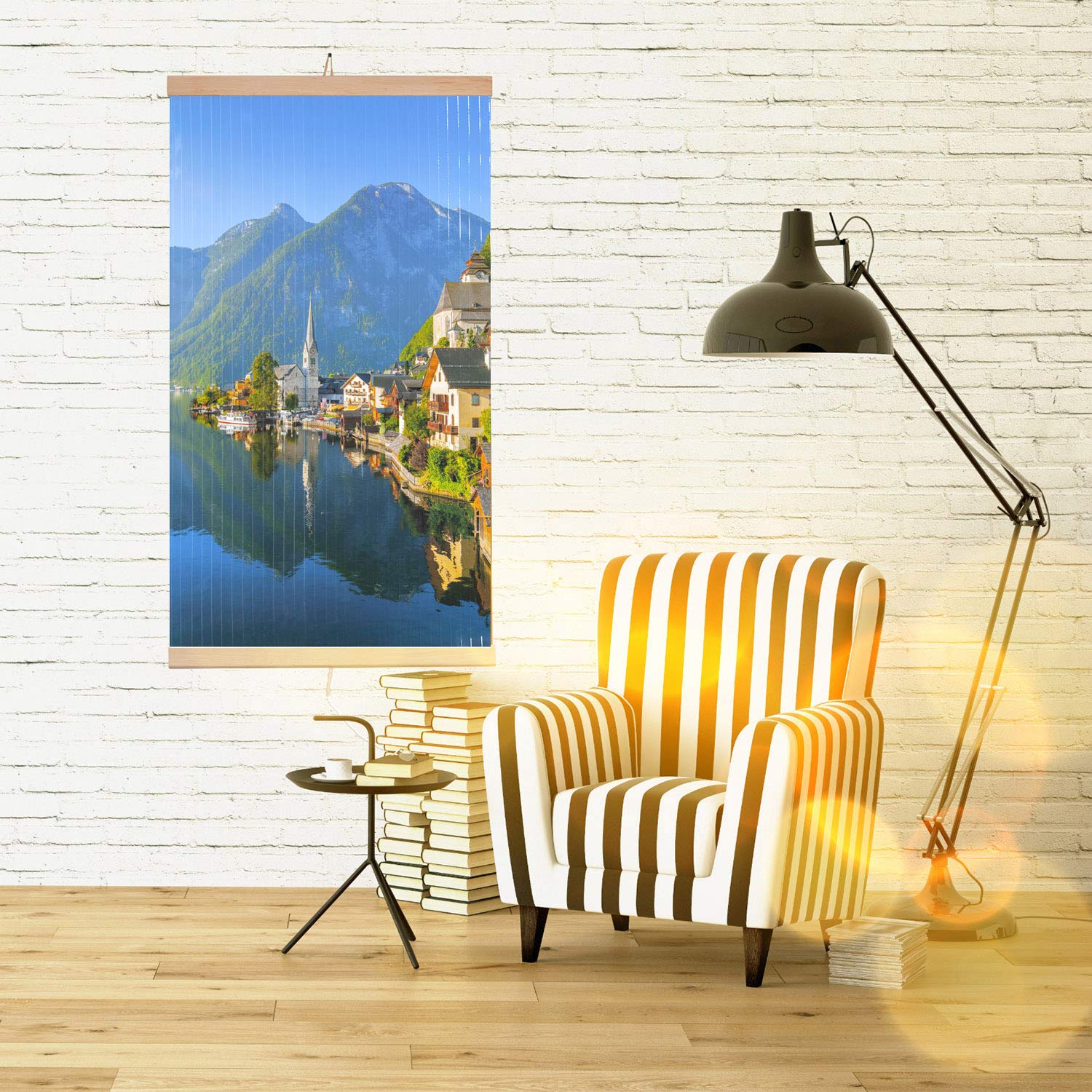 Trio Riscaldatore elettrico Pannello di riscaldamento a Infrarossi Dimensioni 100x57cm 430W (Villaggio)