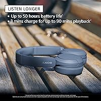 Vista 3 de Sony WH-CH520 - Auriculares inalámbricos Bluetooth con micrófono y hasta 50 horas de duración de la batería con carga rápida, color blanco