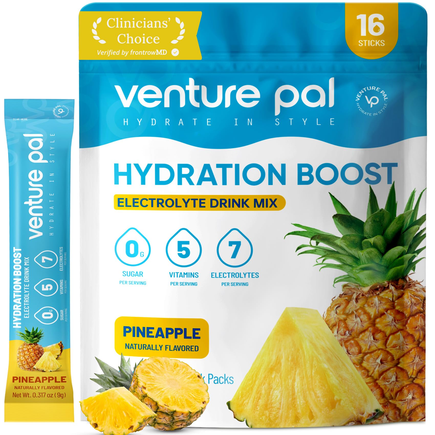 Venture Pal Sugar Free Electrolyte Packet, Liquid Daily IV Hydration Powder — Amazon image 11