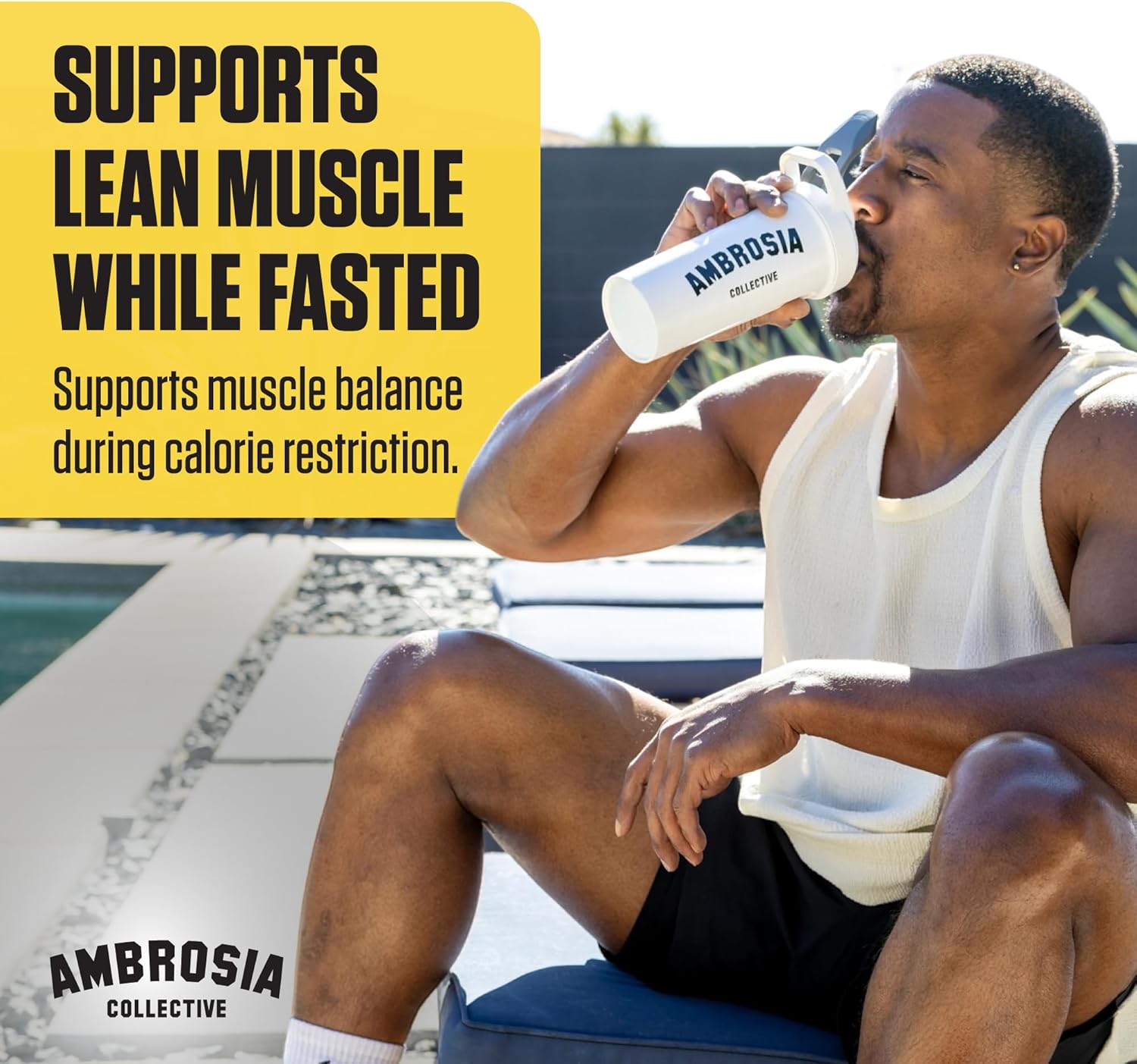 Ambrosia Hydroglyph Intraworkout Electrolytes Hydration Drink Mix | Sugar Free Electrolyte Powder with Amino Acids | Supports Lean Muscle During Fasting | 30 Servings | Pineapple Mango - Image 6