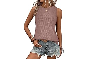 Eyelet-Adorned, Sleeveless Summer Top: A Symphony of Comfort and Style