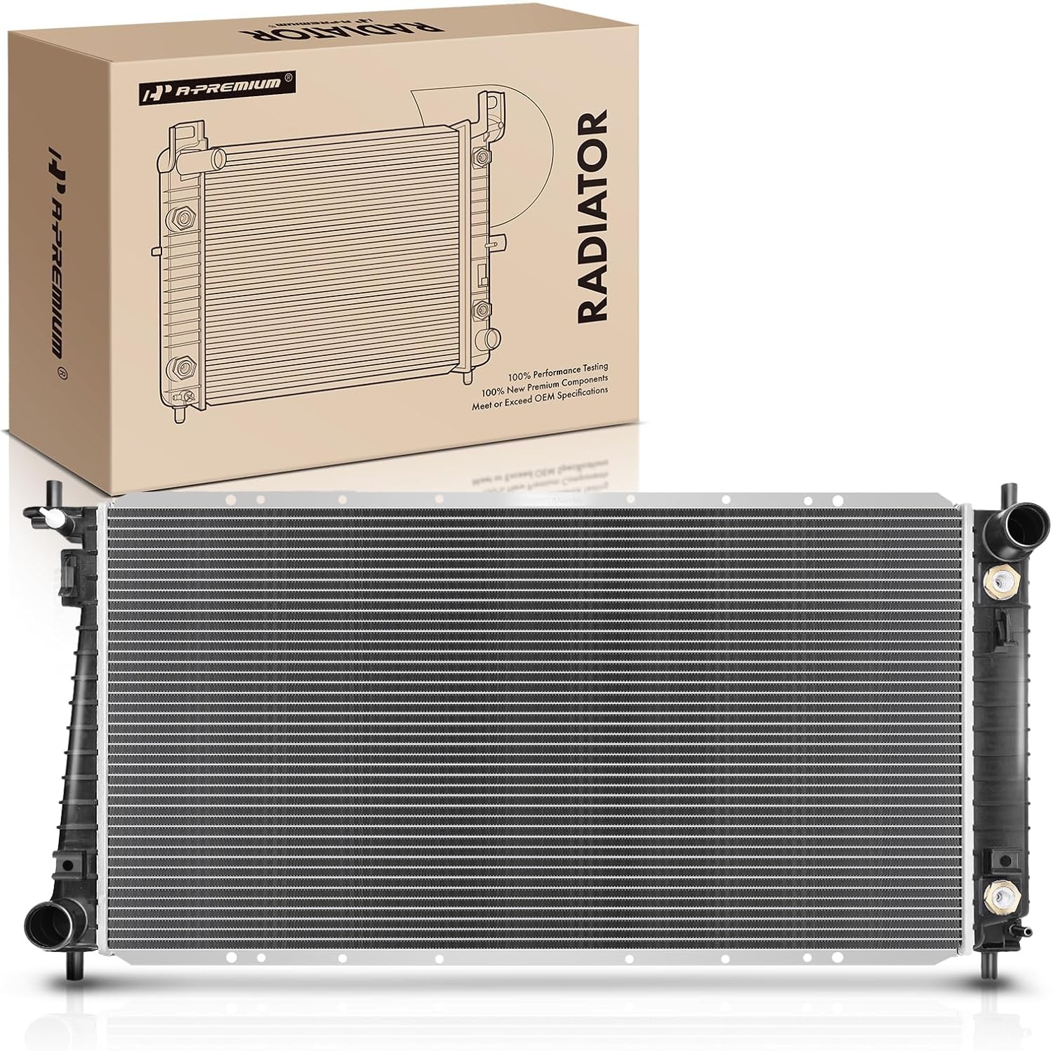 A-Premium Engine Coolant Radiator with Transmission Oil Cooler Compatible with Ford F150 99-03, F250 F350 Super Duty 99-03, Expedition 99-02 & Lincoln Navigator 99-02, Automatic Transmission