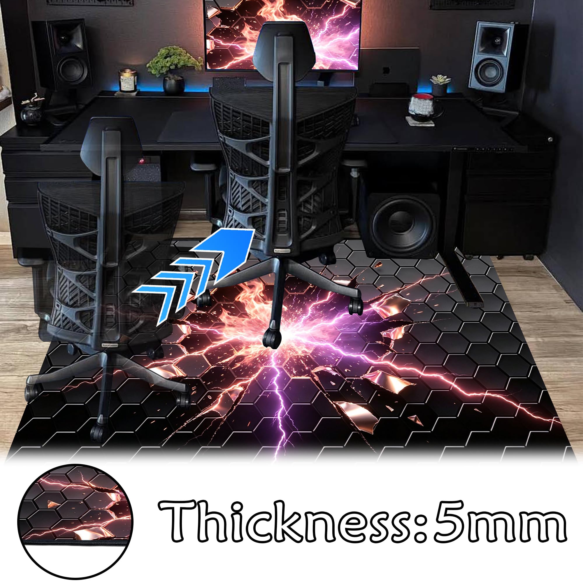 Tapis Chambre Garcon, Tapis Gamer Sol Chambre, Tapis Salon Chambre Antidérapant Lavable en Machine Grand Carpet Salle a Manger 160 x 230 cm