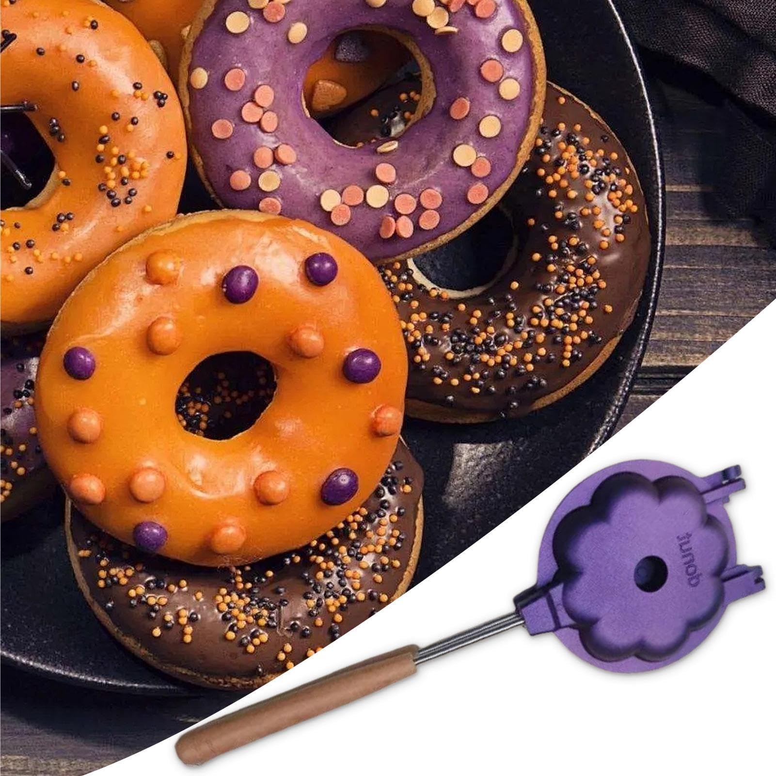 Moule à donut en aluminium pour la cuisson - Moules à beignets en aluminium Outils de décoration de gâteaux | de cuisson antiadhésive pour gâteaux en couches de beignets