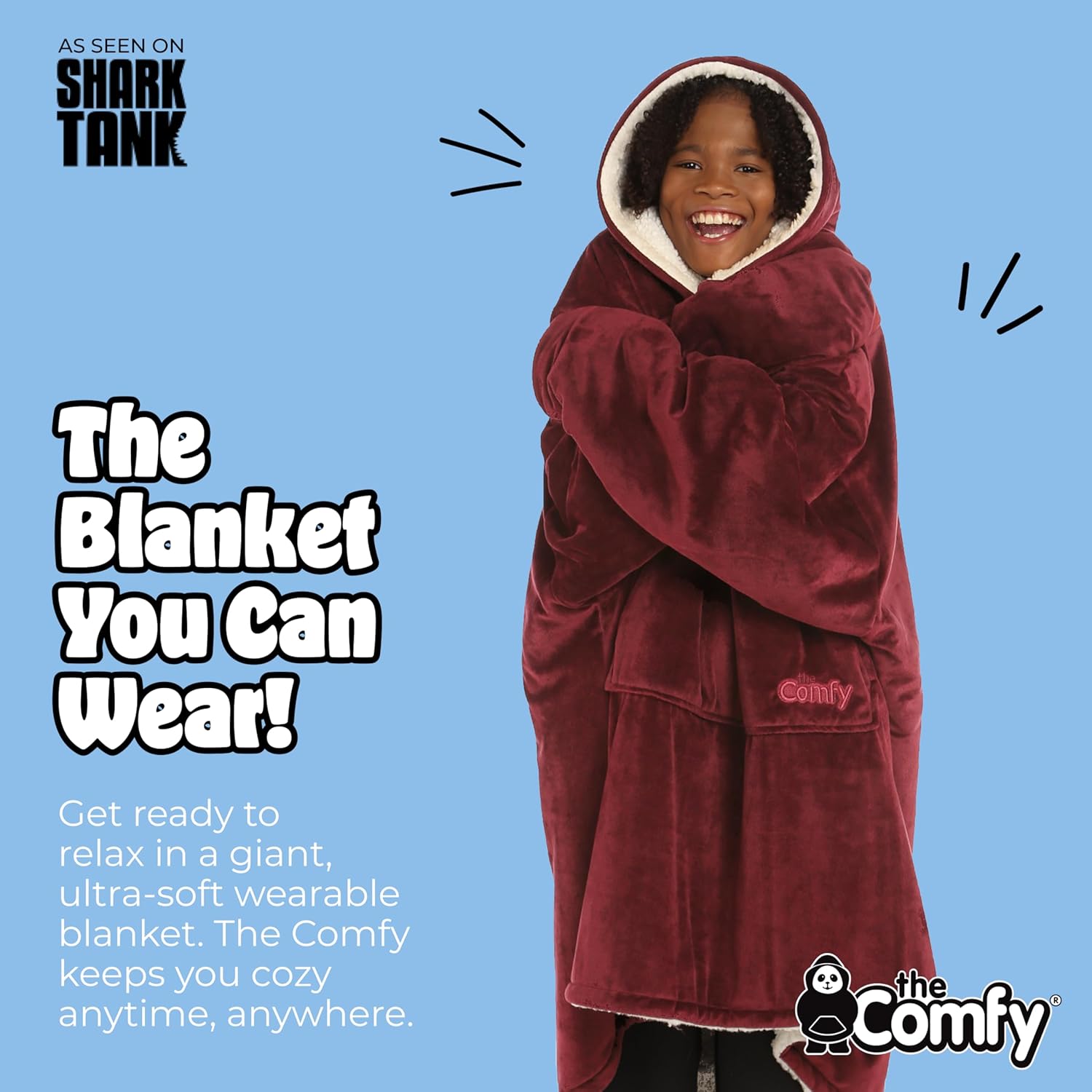 Shark Tank Cosy Throw Oodie Shark Tank Wearable Blanket Shark Tank