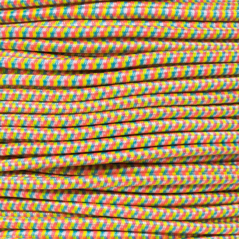 West Coast Paracord Bungee Elastic Nylon Shock Cord (3/16 Inch x 50 Feet, Birthday Cake)