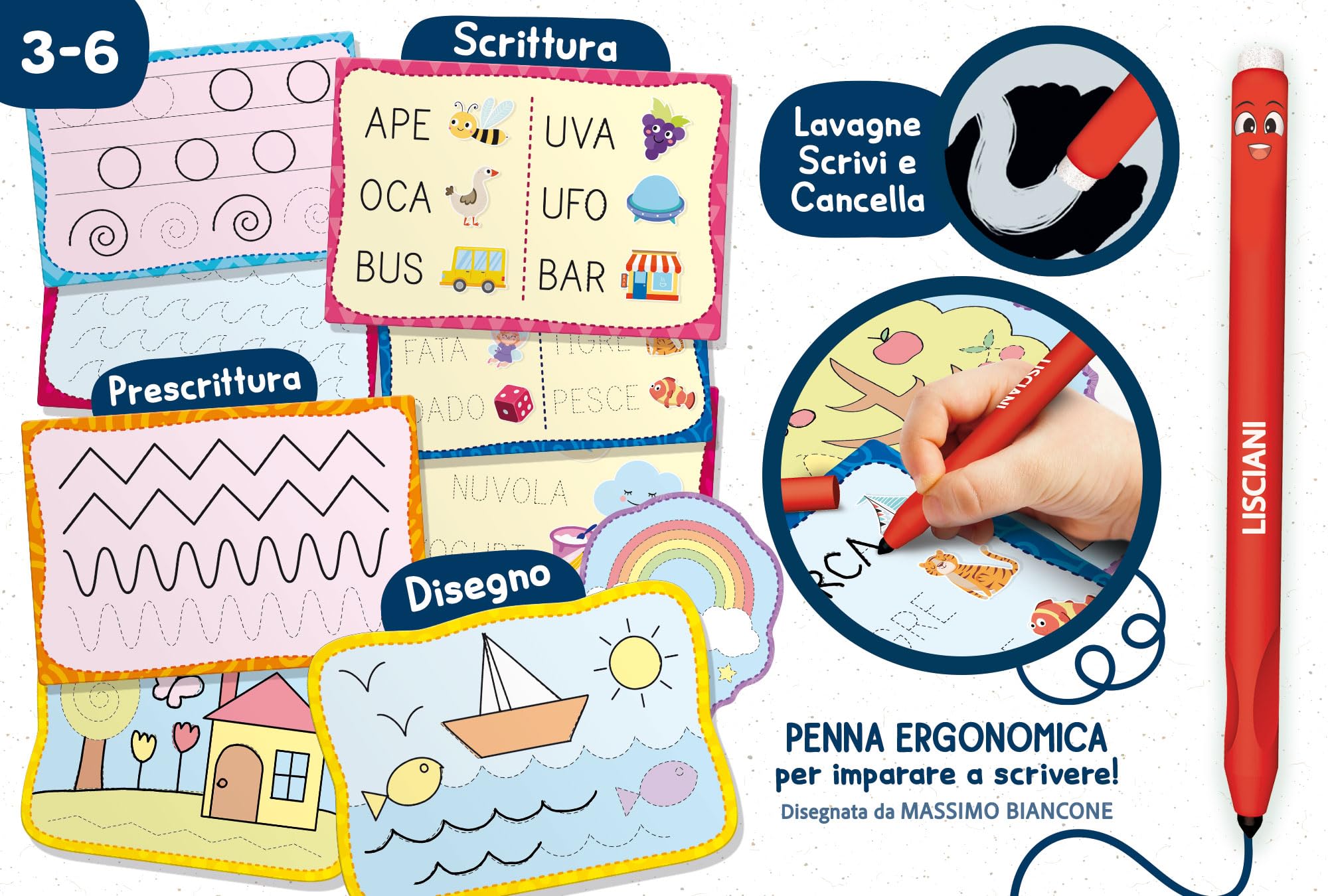 Lisciani Spiele Montessori Pen École d'écriture