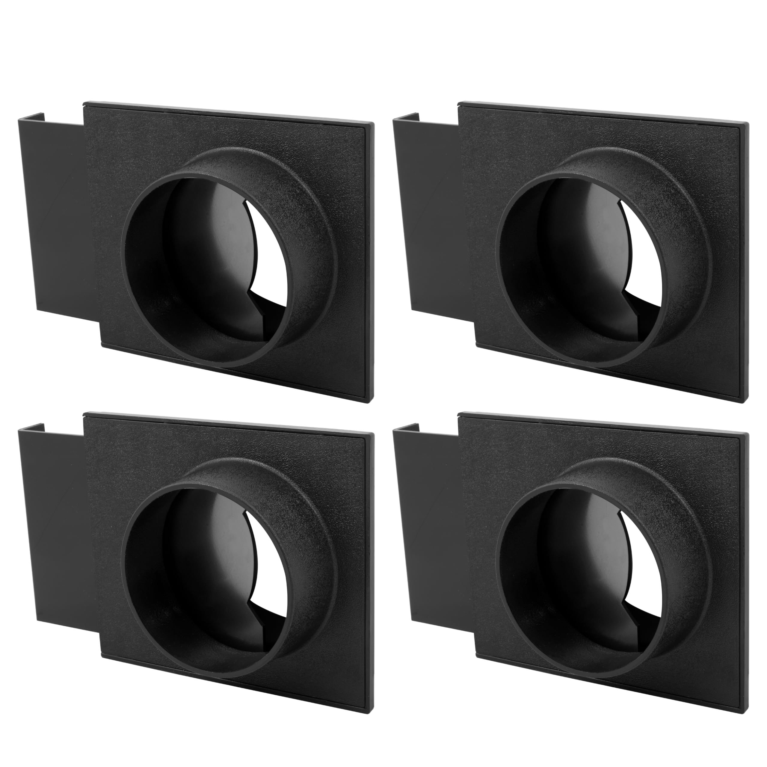 Fulton 2-1/2 inch Blast Gate - Double Sided Tapered Ports - Airflow Control Dust Collection Fittings for Shop Vacuums and 2-1/2" Hose - (4 Pack)