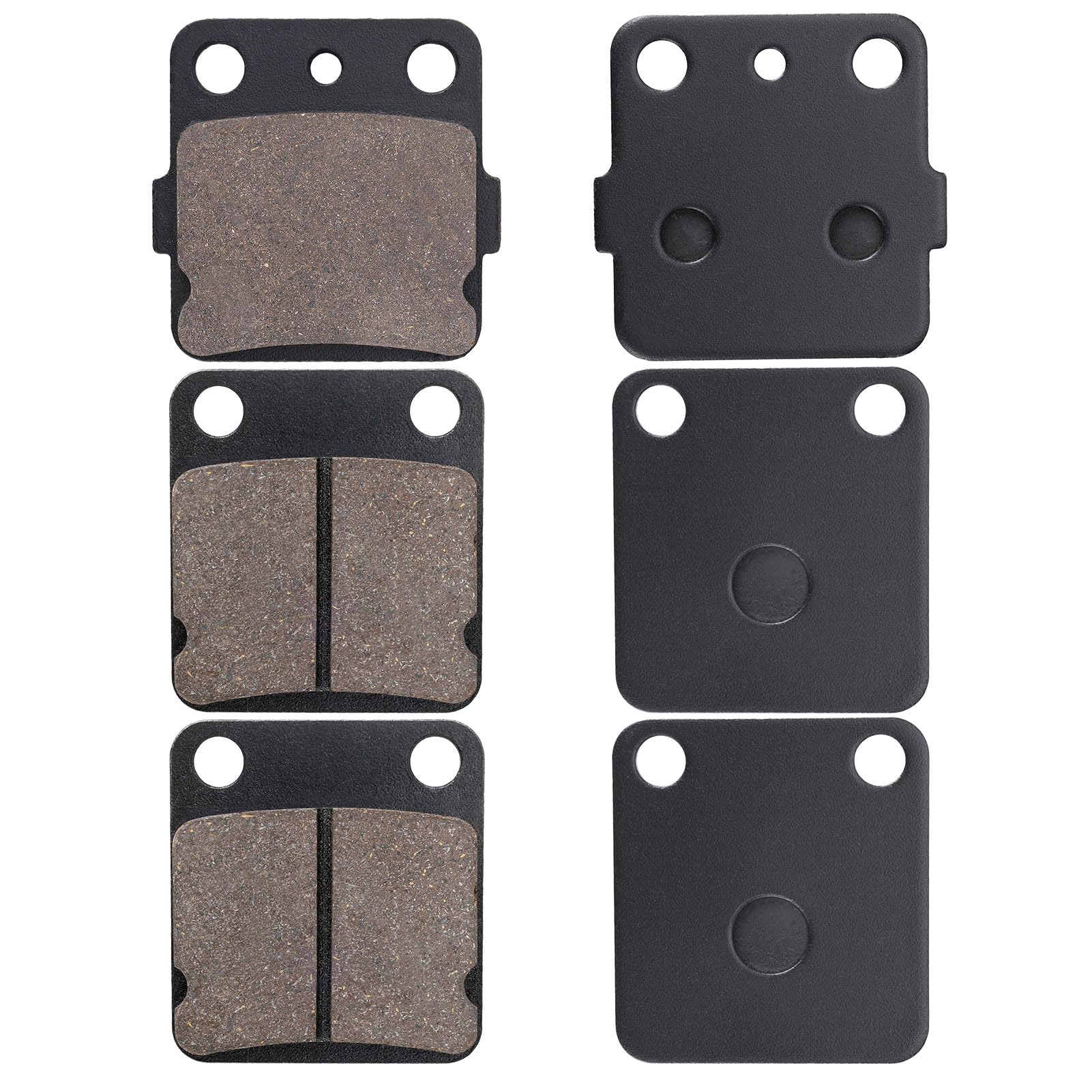 Slother Front and Rear Brake Pad Fit for Yamaha Banshee 350 Raptor 125 Blaster 200 Warrior 350 Wolverine 350 4x4 YFZ350 YFM125R YFS200 YFM350X YFM350FX 1989-2011