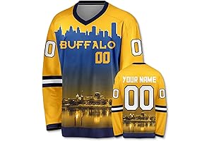 Buffalo Sabres City Skyline Jersey - Custom Hockey Gear Shirts for Men, Women, and Youth