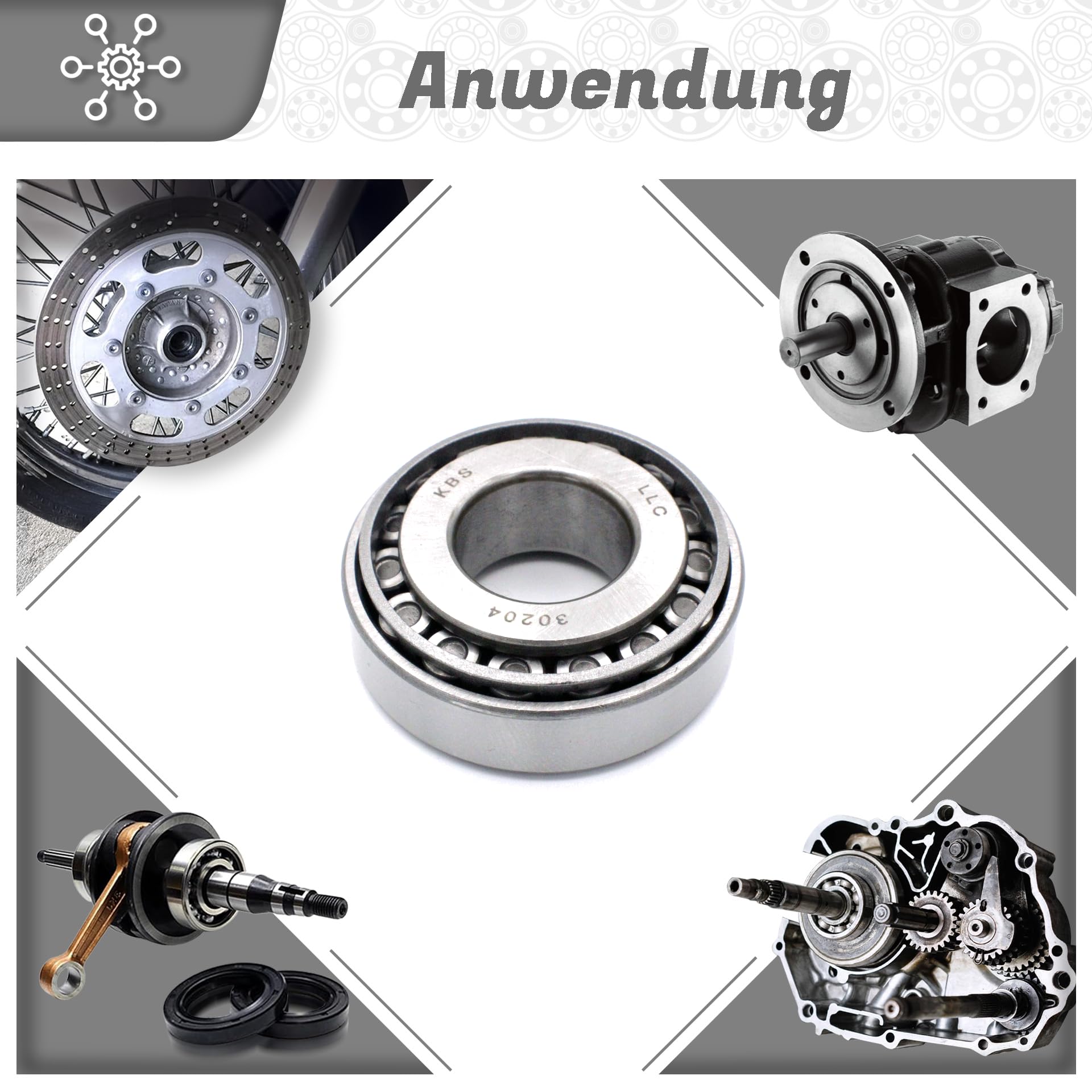 Roulements à Rouleaux Coniques 32204 20x47x19,25mm DIN 355 Iso 720 21591 22512