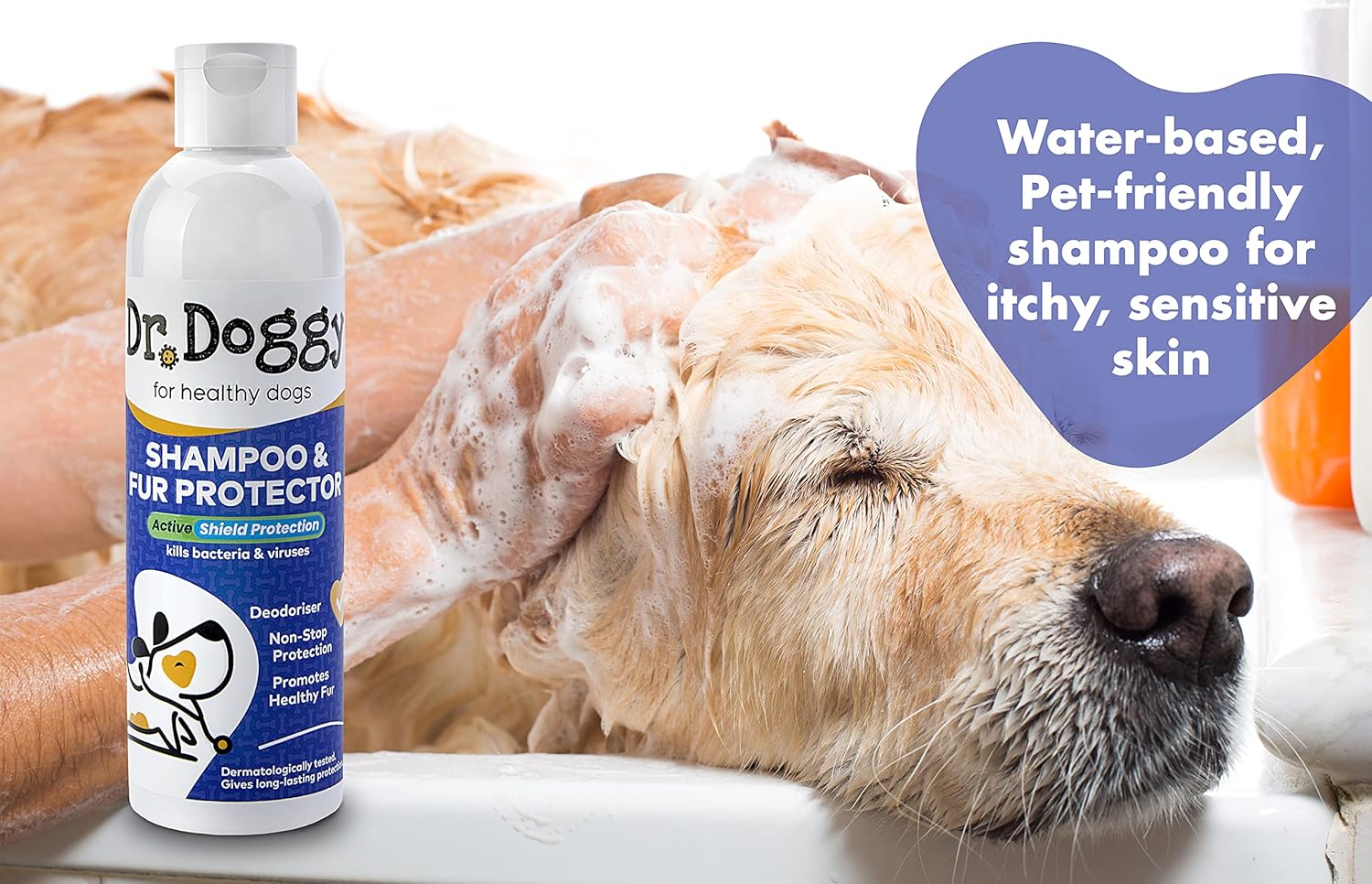 Dr Doggy Shampoo & Fur Protector Water Based PetFriendly Shampoo