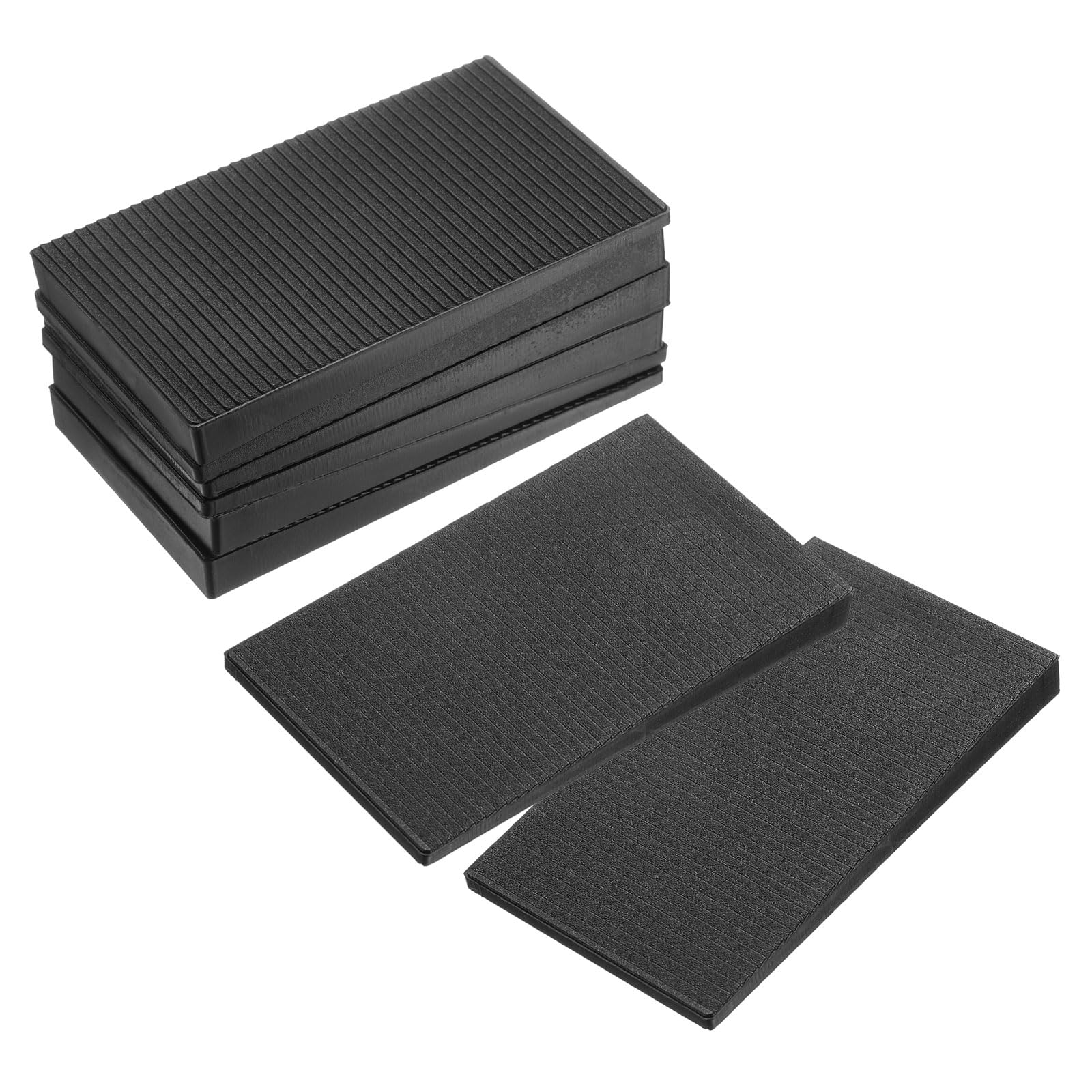 Cales de nivellement uxcell noires antidérapantes pour pieds de commode et table 8pcs