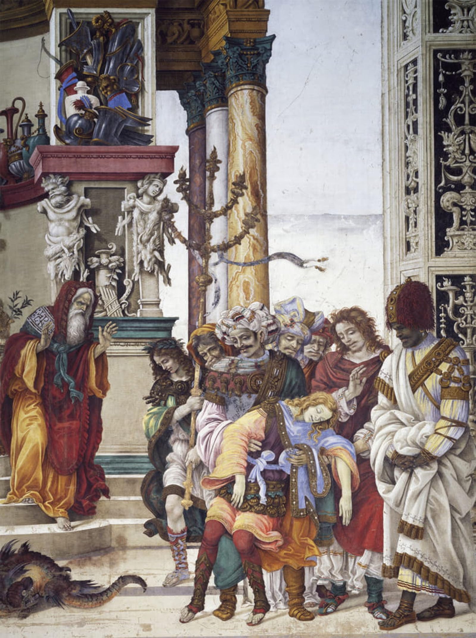 POSTERIIk Vintage Art Print Images Pictures Print Stories of St by Filippino Lippi Modern Colour Posters for Office Home Decor 60x90cm