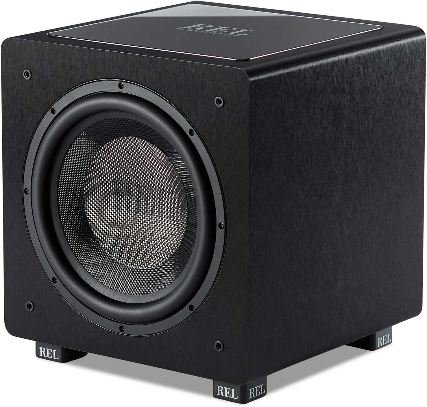 HT/1205 Subwoofer, HT-Air Wireless Compatible, Line Grained Black Composite