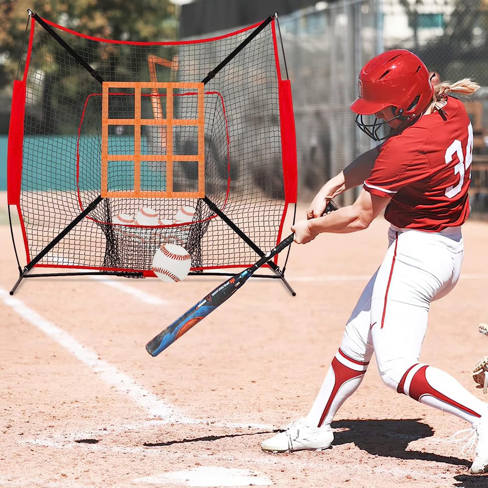 Pitching Targets Pratica Precisione Allenamento Lancio Per Colpire Regolabile Strikes Zone Target Baseball Softball Net