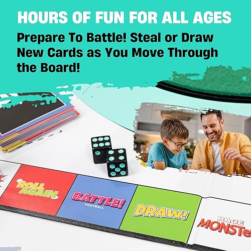 Miniatura 6 de Dude Perfect Juego de mesa, juegos de mesa familiares desafiantes y competitivos para 2 a 5 jugadores, juegos de mesa deportivos ideales para noches