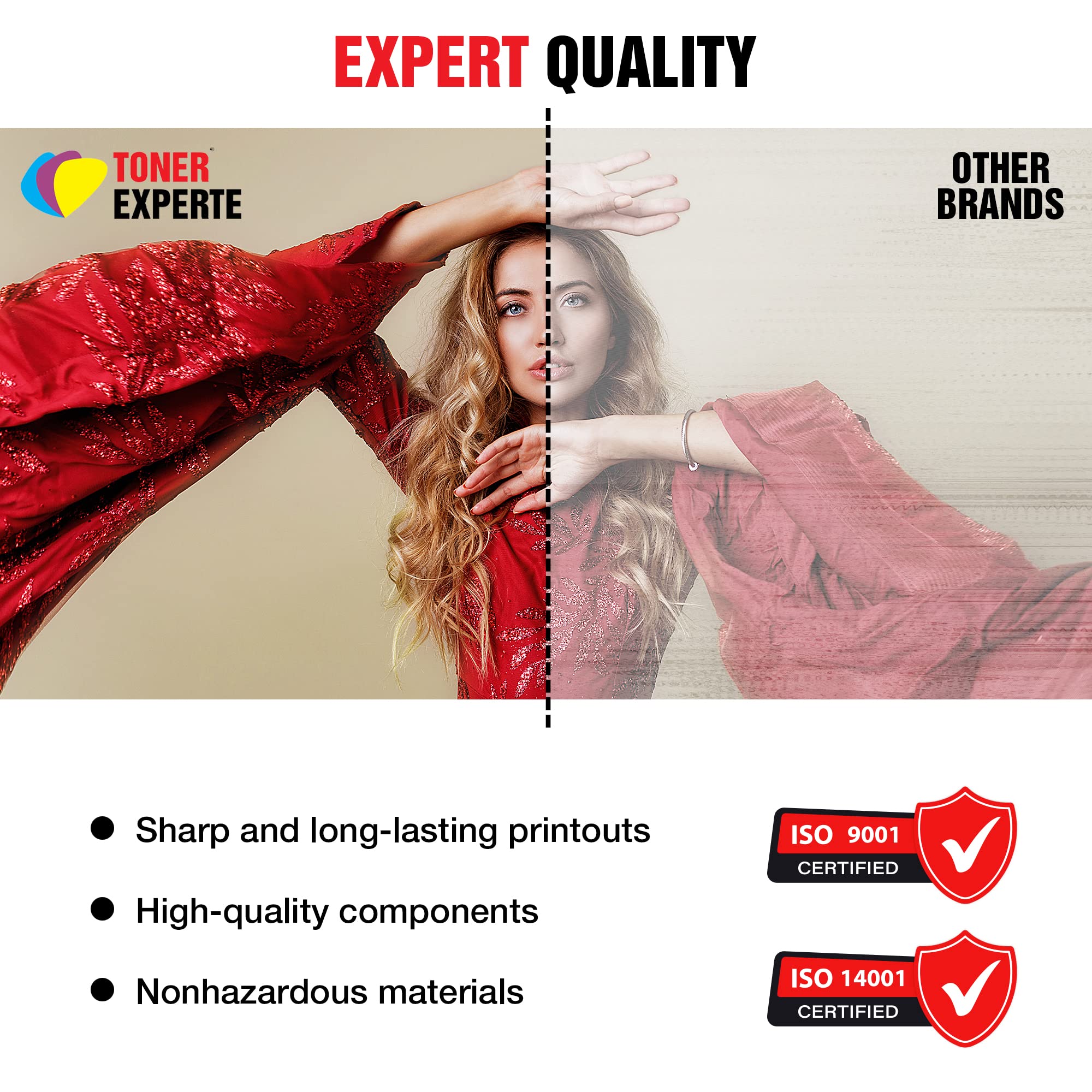 TONER EXPERTE TN241 TN245 Cartuchos de Tóner Reemplazo para Brother TN-241 TN-245 Toner Compatible para DCP-9015CDW HL-3140CW HL-3142CW MFC-9330CDW (5 Paquetes Negro Cian Magenta Amarillo)