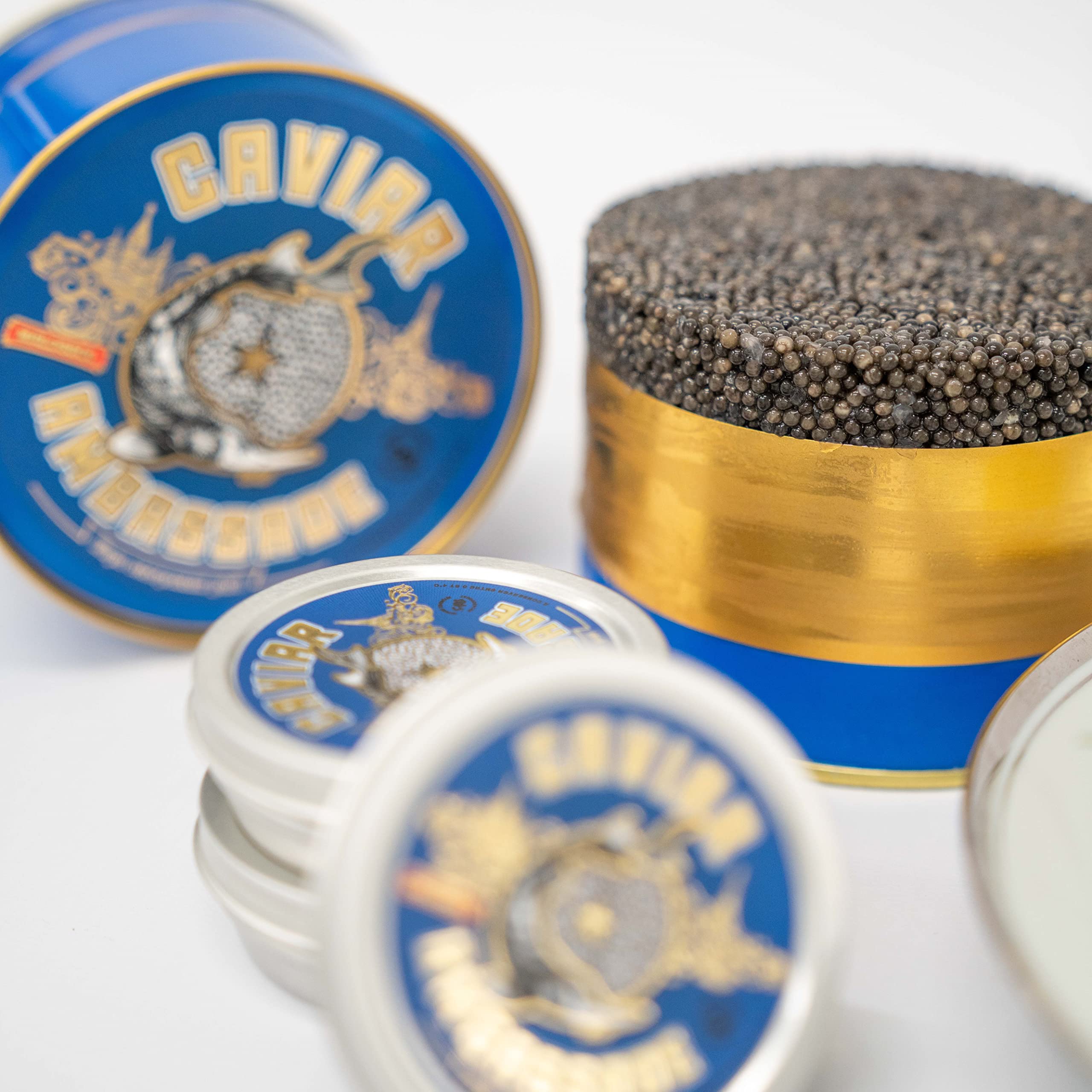 Caviar Baeri Francés 250g - Origen Francia - Acipenser Baerii - Entrega Refrigerada - CAVIAR AMBASSADE